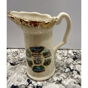 Yellowstone National Park Miniature Collectible Pitcher 1980s Vintage 5"